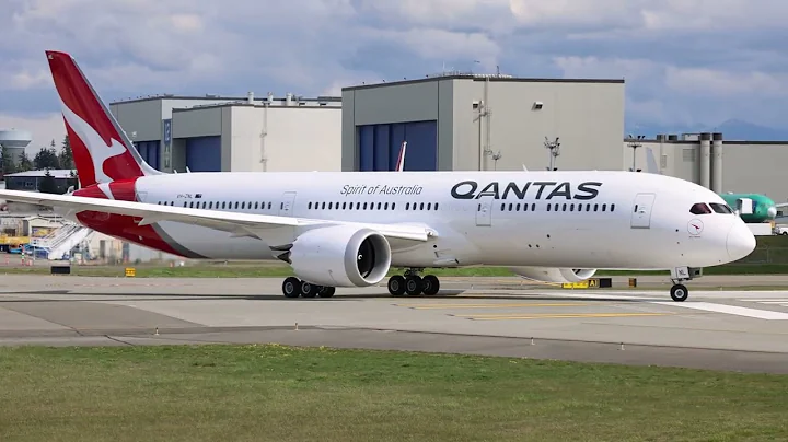 Qantas 787-9 Performs High Speed Taxi Test At PAE