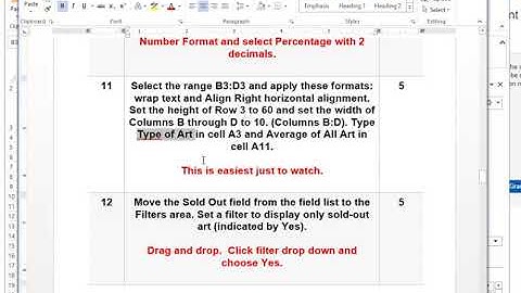 MyITLab Grader Project Homework (GPHW) Excel Chapter 5