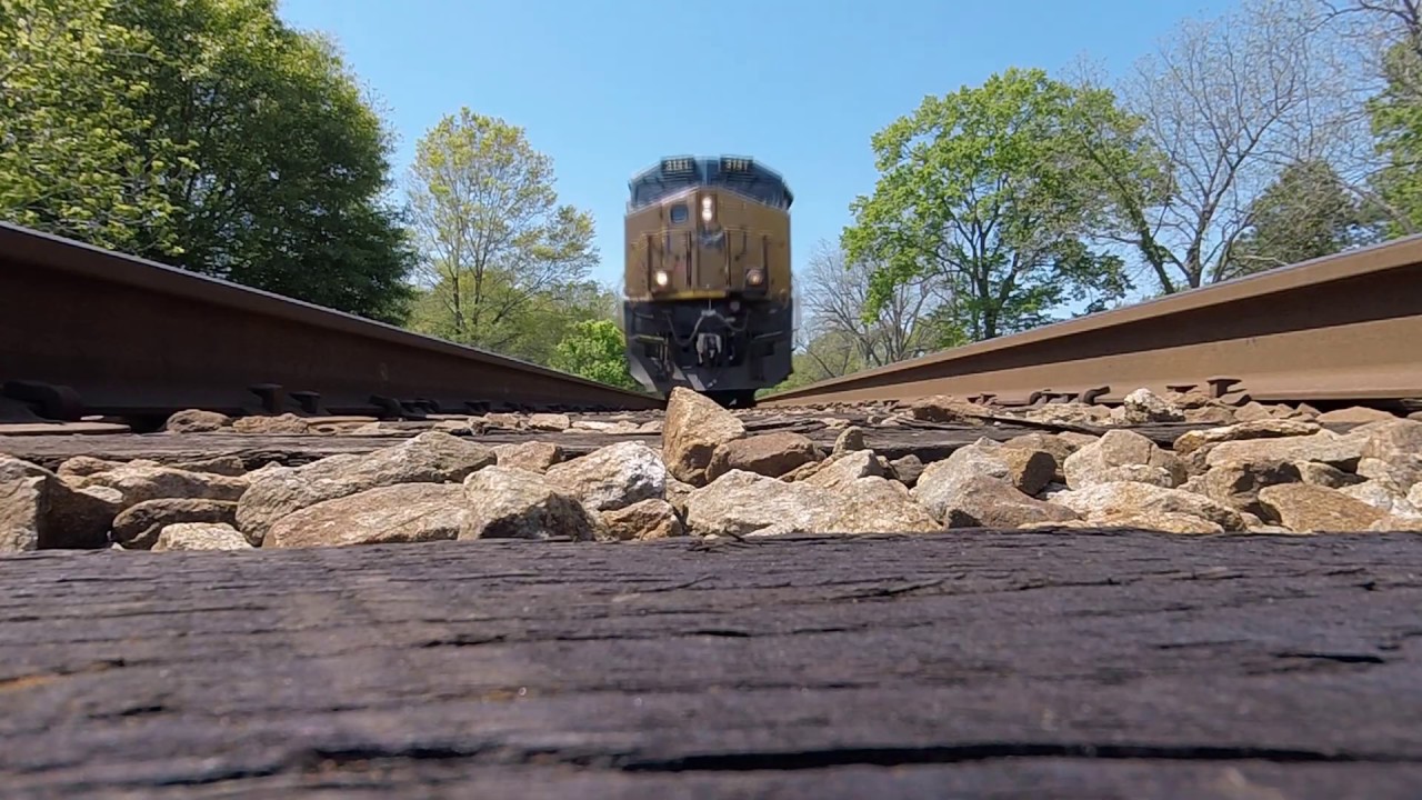 Csx Freight Runs Over Gopro With Air Leak Youtube