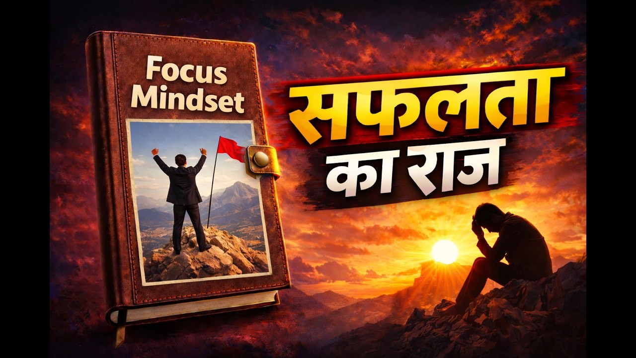FOCUS MINDSET ! सफलता का राज ! INVEST IN MIND ! AUDIBOOK SUMMARY IN HINDI