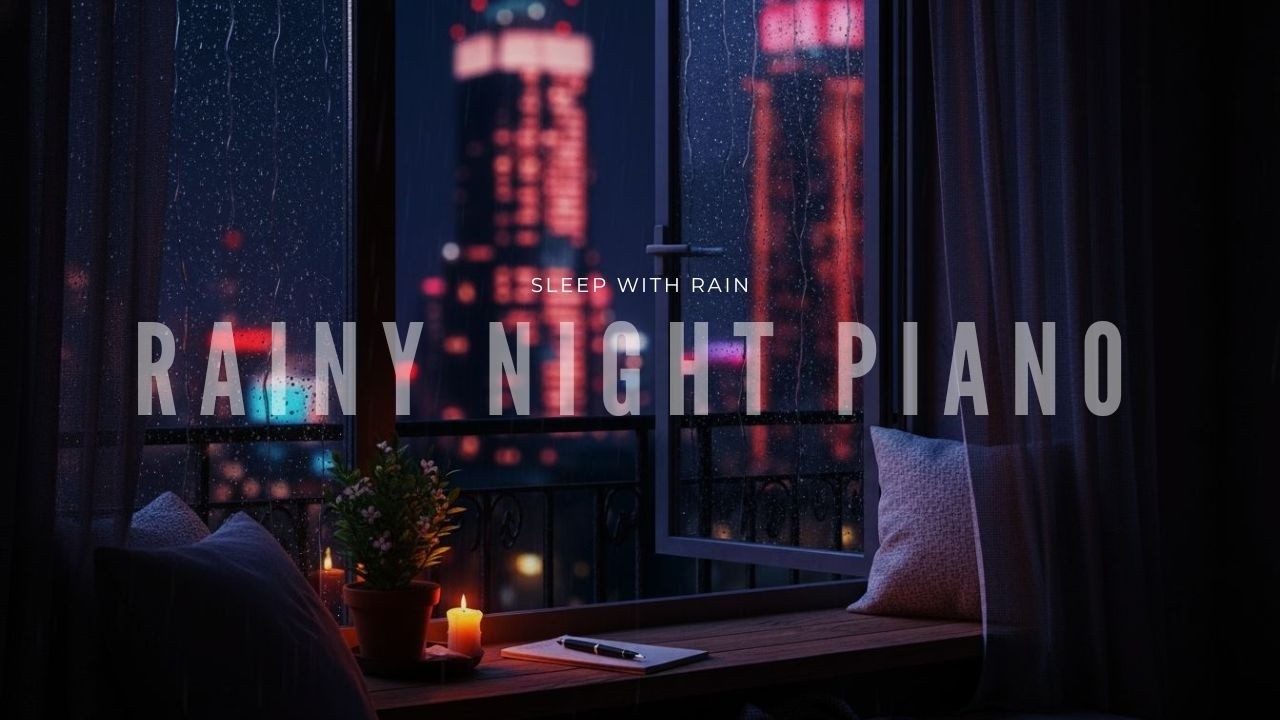 Rain & Piano Night – Soft Piano Music with Gentle Rain Sounds for Deep ...