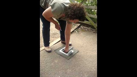 Operating a Telescopic Security Bollard on a driveway entrance by Security Bollards Direct.