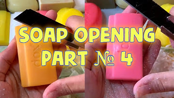 🧼 Soap opening 🧼 part 4 ASMR 🧼 cutting soap