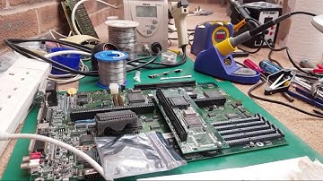 Commodore Amiga A4000 Testing Both Boards & Waffle