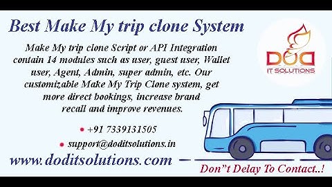 Make My Trip Clone | Make My Trip Php Clone Script | DOD IT Solutions