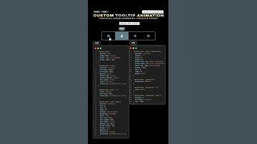 HTML tooltip on hover #html #animation #css