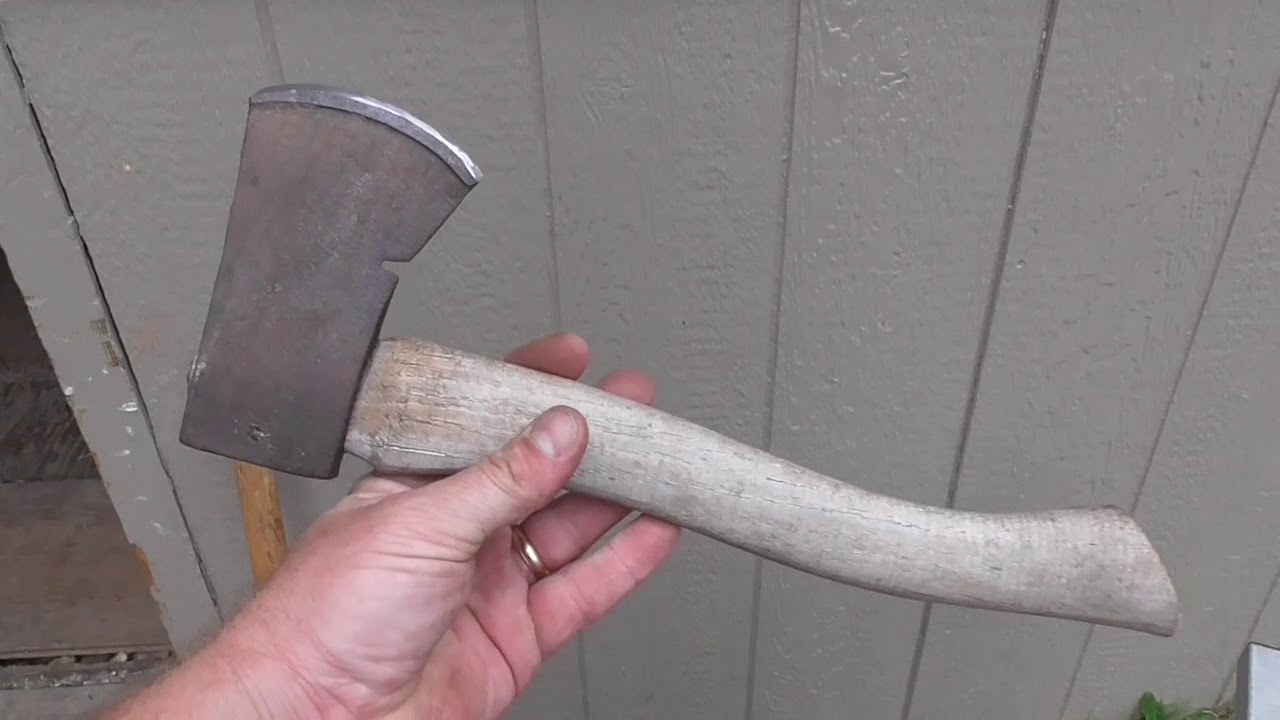DIY How to Sharpen an Old Hatchet Refurb Tutorial Demonstration