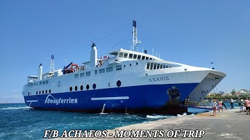 F/B ACHAEOS - MOMENTS OF TRIP... (Piraeus - Aegina)