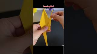 Can This Paper Bird Dance?! 😳🐦 #shorts #origami #diy #toys #birds
