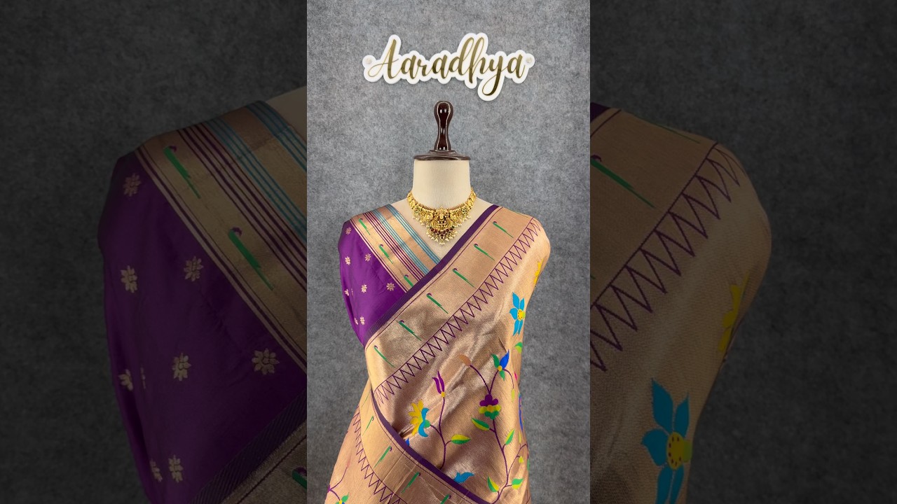 All Over Jaal Weaving Brocket Paithani Soft Silk Saree