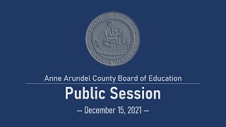 BOE Public Session 12-15-2021