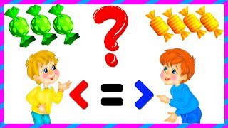 Знак Больше Меньше Равно / Математика / 1 класс / Сравнение чисел / Развивающие МУЛЬТИКИ для детей