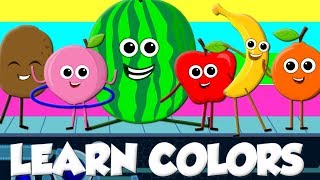 learn colors with fruits fruits song nursery rhymes for kids baby songs kids tv