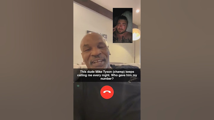 Who is this Mike Tyson guy that keeps video calling me at night? #miketyson #comedyshorts #facetime