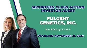 FLGT Stock News Alert  (#FLGT) FLGT Alert | INVESTOR ALERT Fulgent Genetics, Inc $FLGT
