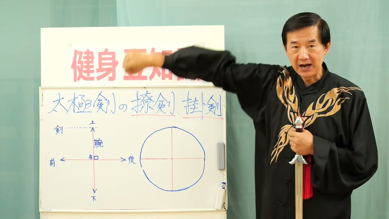 健身豆知識】#82 太極剣の撩剣、掛剣のポイント - YouTube