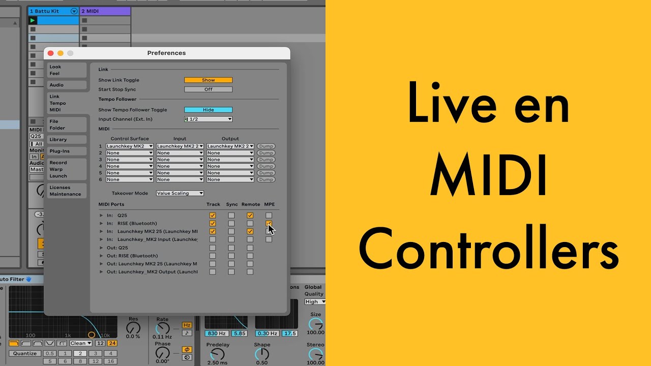 MIDI CONTROLLERS gebruiken met Ableton Live - YouTube