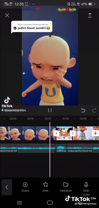 buat capcut upin ipin tergakak