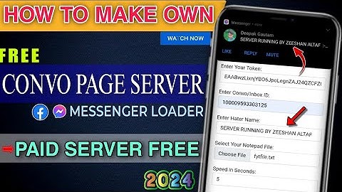 Convo Messenger Loader 2024|Make Own Convo Page Server Offline Loader 2024