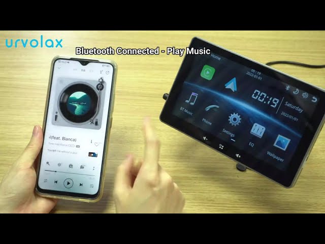 7-inch touchscreen in-car Bluetooth/WiFi/GPS navigation, FM radio, MirrorLink voice control video thumbnail