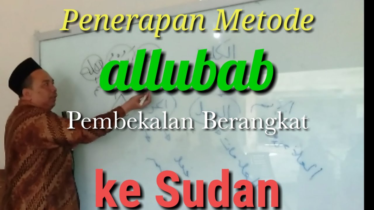 Pembekalan mahasiswa berangkat ke sudan (metode cara cepat
