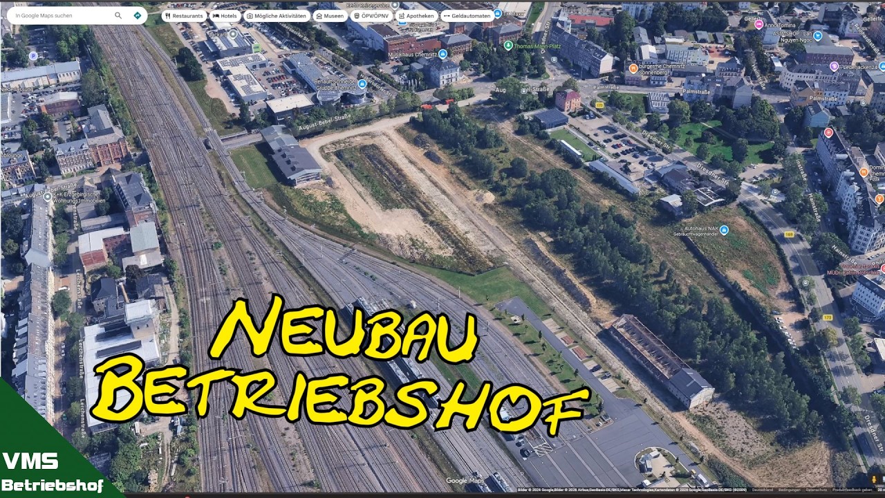Neubau Betriebshof VMS Chemnitz und Straßenbahn Linie 3 in den Zeisigwald (Blick in die Zeichnungen)