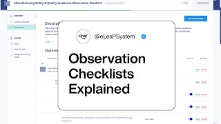 Compliance Made Simple: Advanced Observation Checklist Platform Features from eLeaP