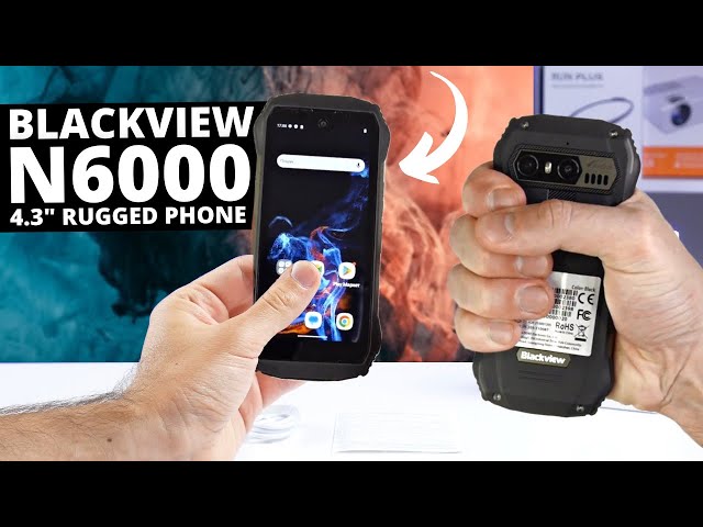 BLACKVIEW Celular Blackview N6000 16GB+256GB 48MP Cámara, 4.3 QHD-Negro