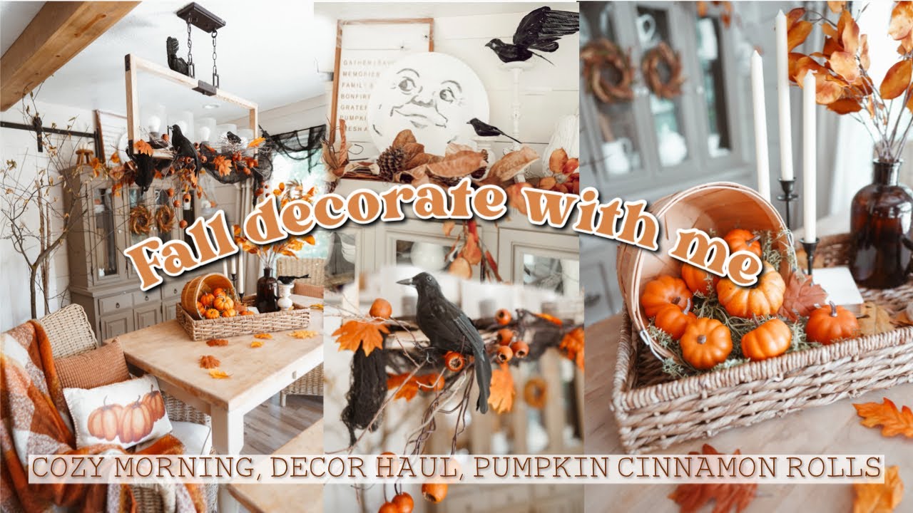 Fall Decorate With Me 🍂 Fall Dining Room Fall Decor Haul +Cozy Day🍁