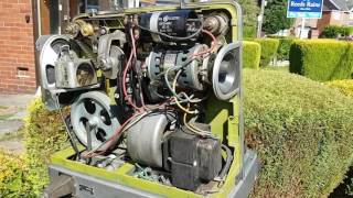 Trash Picked 16mm Film Projector : Bell & Howell 652 : Restoration Part  2 : 1st Power & Smoke!!