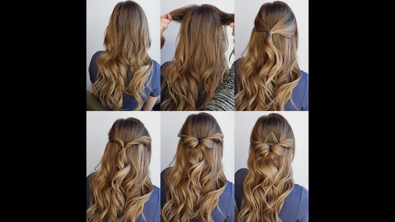 Topsy tail half updo with triangle design tutorial with RedBloom