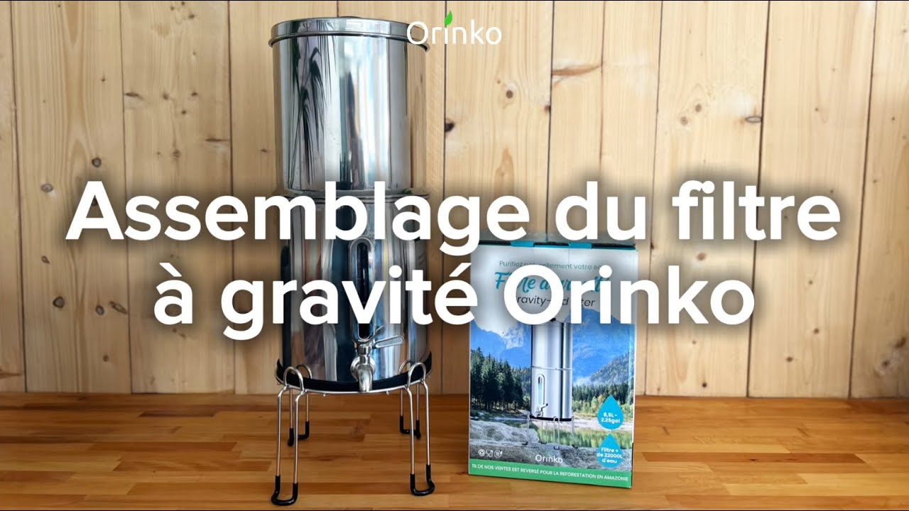 VEVOR Système Filtration Eau Gravité 8.5L Inox 304 - Réduit Plomb Et Chlore Avec 2 Filtres
