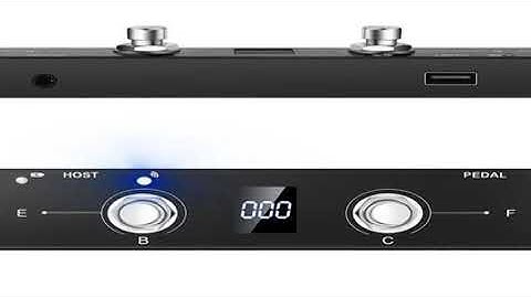 M-vave Chocolate Plus Programmable MIDI Controller 4 Buttons Footswitch Supports USB MIDI  and Host