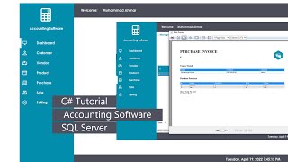 Accounting Management Software | C# Tutorial | SQL Server | C# screenshot 2