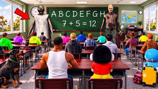 Franklin Shinchan  And Chop in School | Gta V  MAHI GAME ZONE