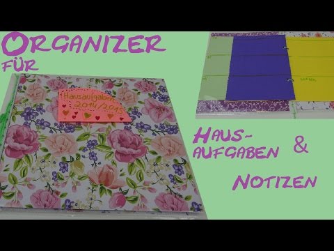 Diy Kalender Organizer Hausaufgabenheft Terminplaner Fur Die Schule Selber Machen Youtube