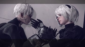 Nier: Automata Route C - Tower Lower Section: 9S Attaches 2B