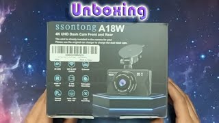 ssontong A18W dash cam | Unboxing and contents