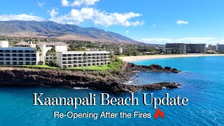 Kaanapali BEACH Maui  Reopening after the LAHAINA FIRE