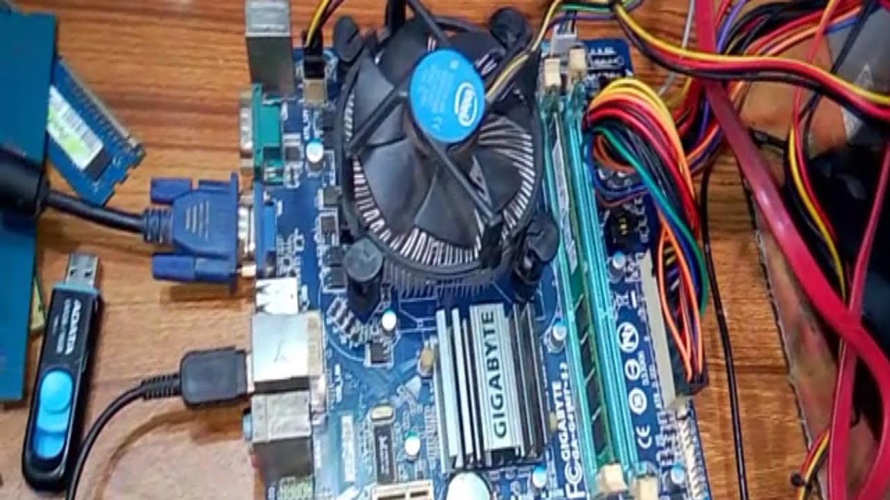 How To Repair GIGABYTE G41MT Motherboard No Dispaly Problem By Tanvir ...