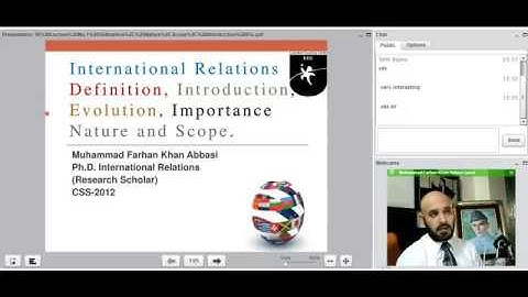 Live Session InternationaI Relations I By M Farhan Khan Abbasi