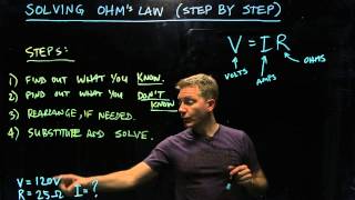 Solving Ohm's Law Step by Step (3 of 6) example 2