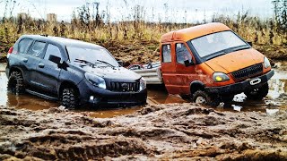 СЛОМАЛИ Газель на бездорожье! ... LC PRADO доказал свое преимущество! ... RC OFFroad 4x4