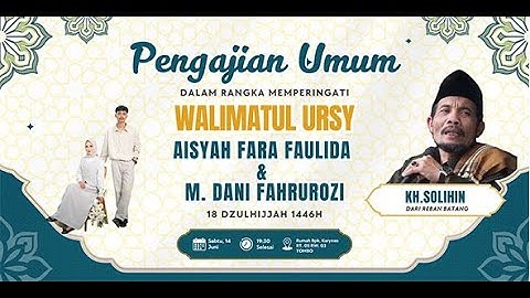 PENGAJIAN LUCU KYAI SOLIHIN 2025 // WALIMATUL URSY