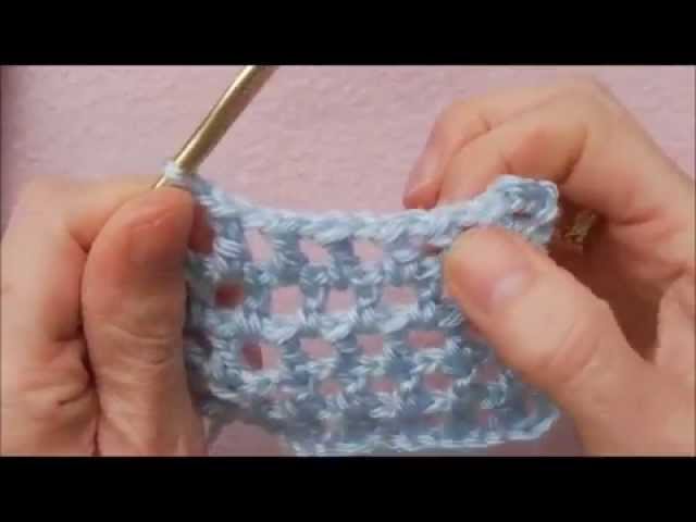 How to Crochet Mesh Stitch class=