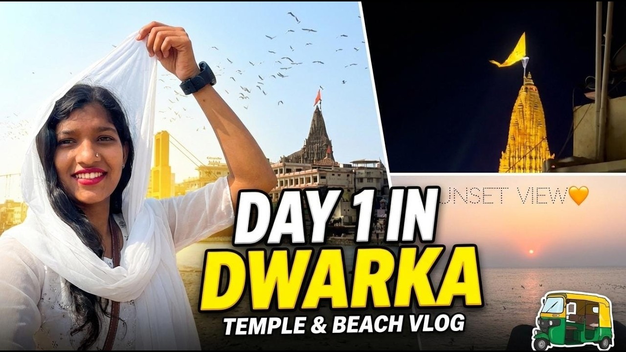 Finally Reached Dwarka 🙏 | Divine Journey Begins | Dwarka Vlog Day 1
