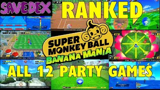 Super Monkey Ball Banana Mania- ALL 12 Party Games RANKED