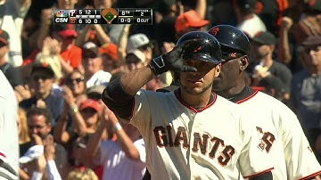 PHI@SF: Blanco singles to give Giants lead in the 8th