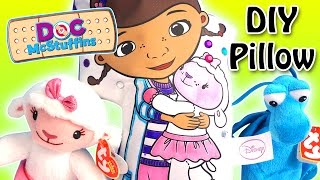Doc Mcstuffins - Color N Style Doc & Friend Diy Pillow With Lambie And Stuffy - Disney Jr.