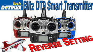 Detrum Blitz DT9 Transmitter Reverse Setting